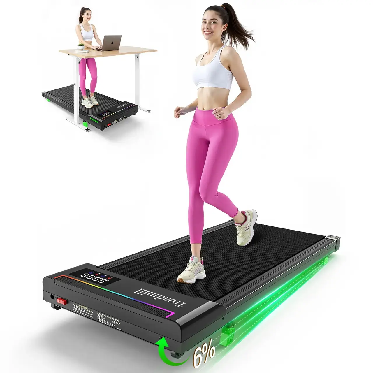 AKLUER Walking Pad Treadmill for Home