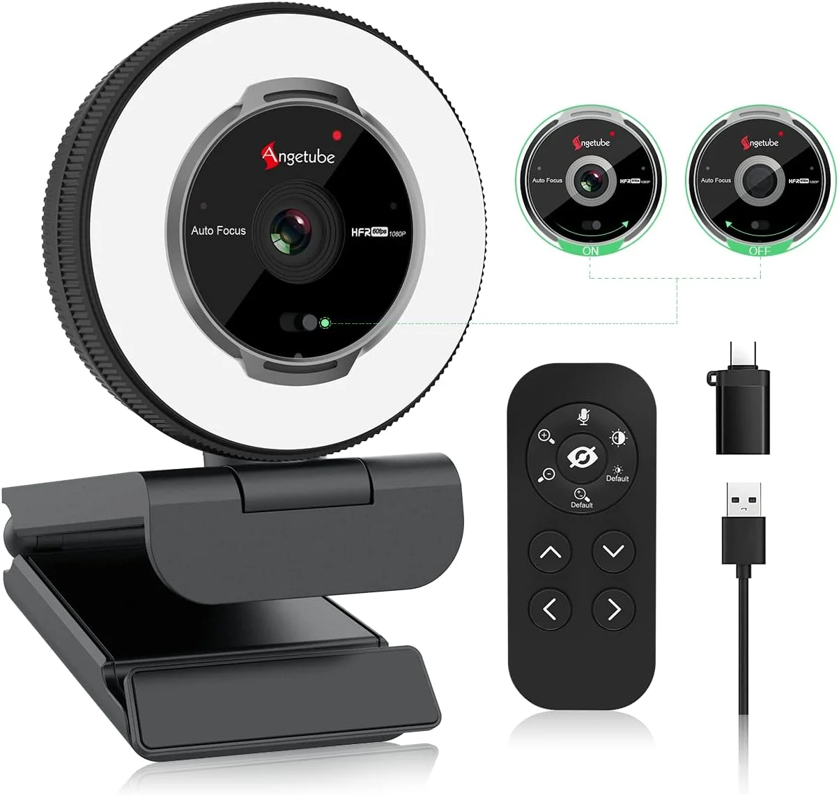 Angetube Streaming Webcam with Microphone