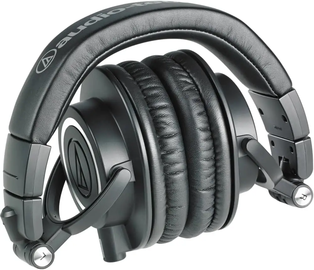 Audio-Technica ATH-M50x Closed-Back Monitor Headphones (Black) Bundle