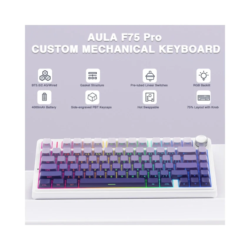 AULA F75 Pro Wireless Mechanical Keyboard