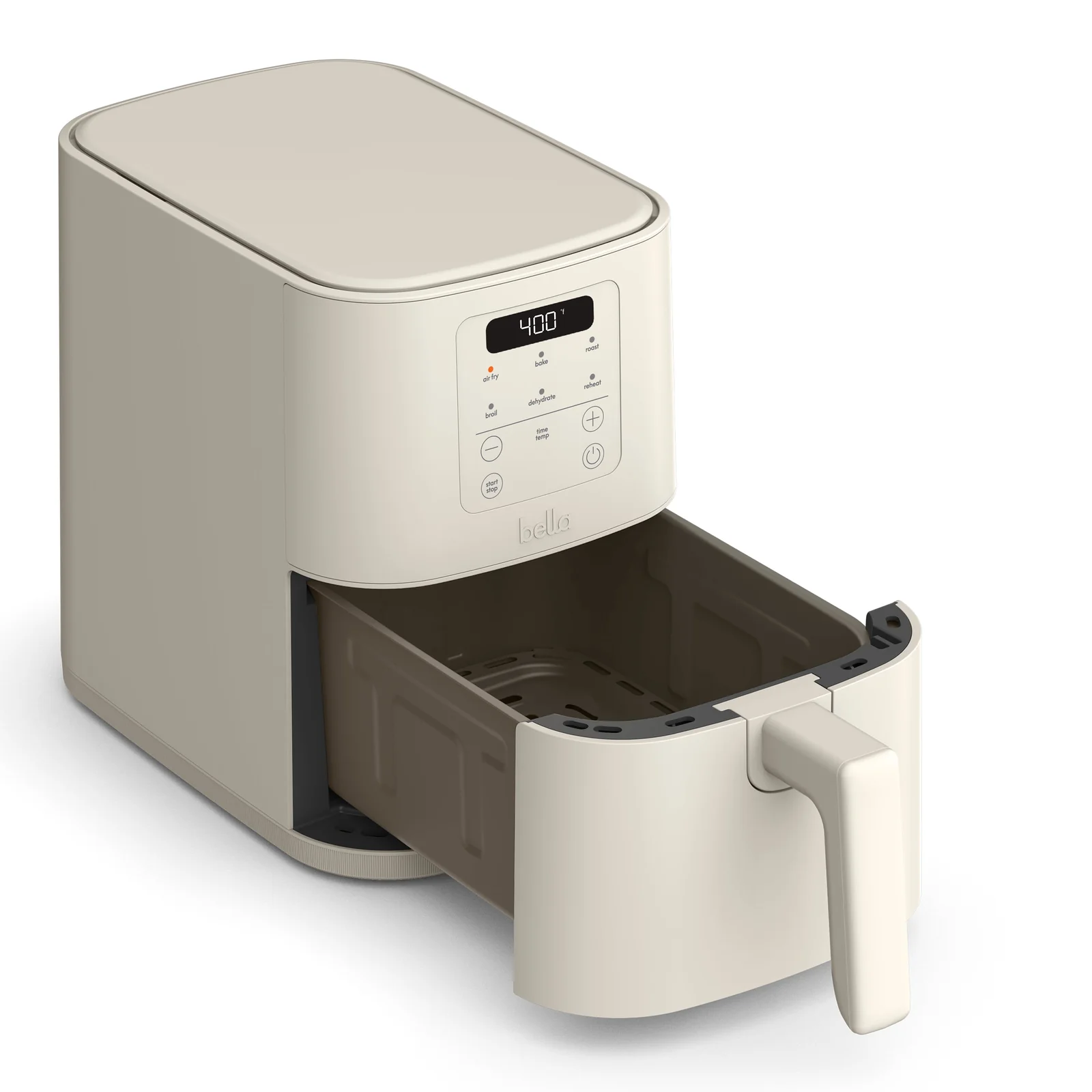 bella Fits-anywhere Slim 4qt Air Fryer, Non-Toxic Coating, Oatmilk