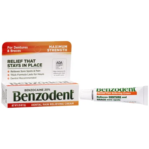 Benzodent Benzocaine Oral Numbing Cream