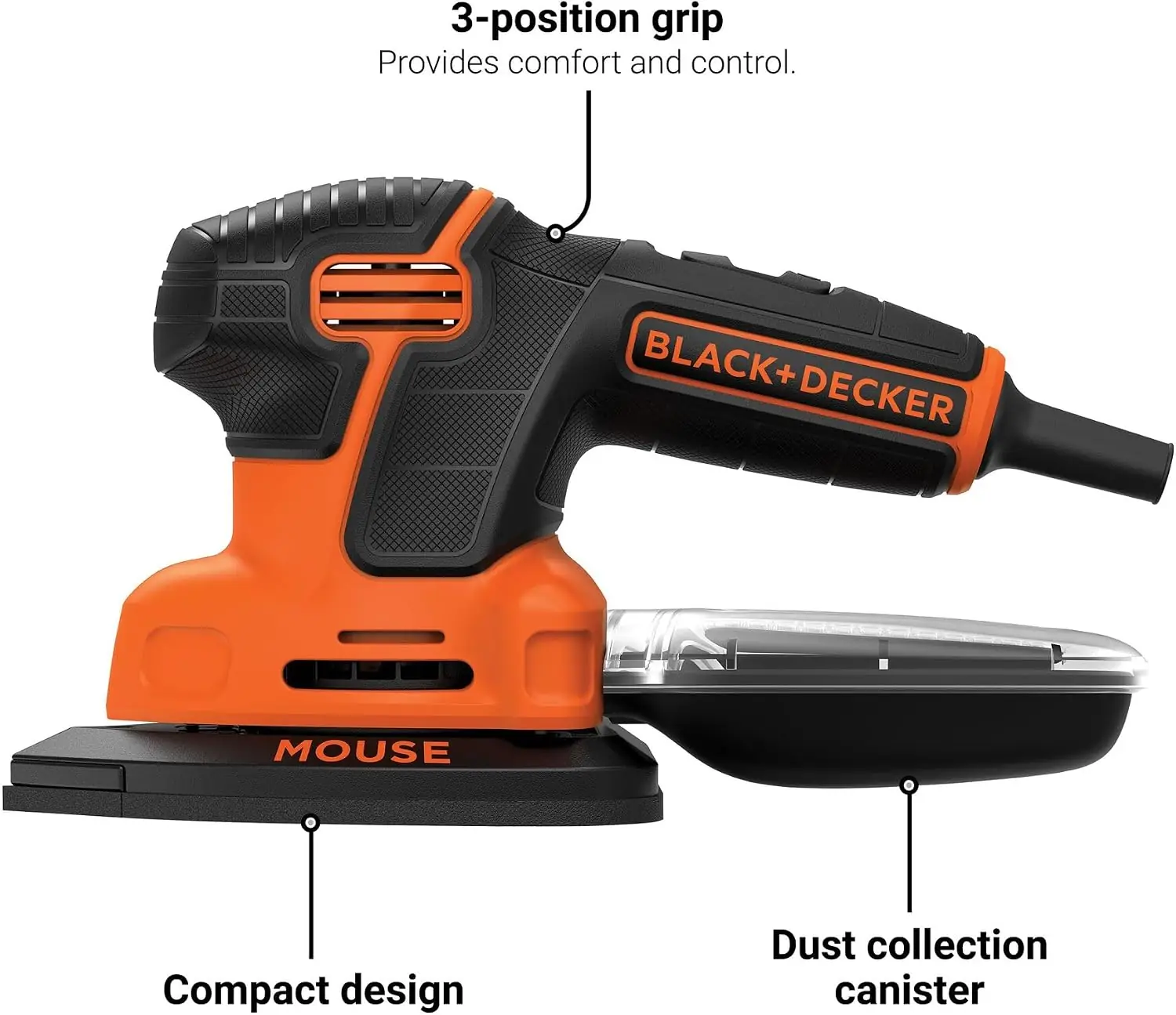 BLACK+DECKER Detail Sander 1.2 Amp
