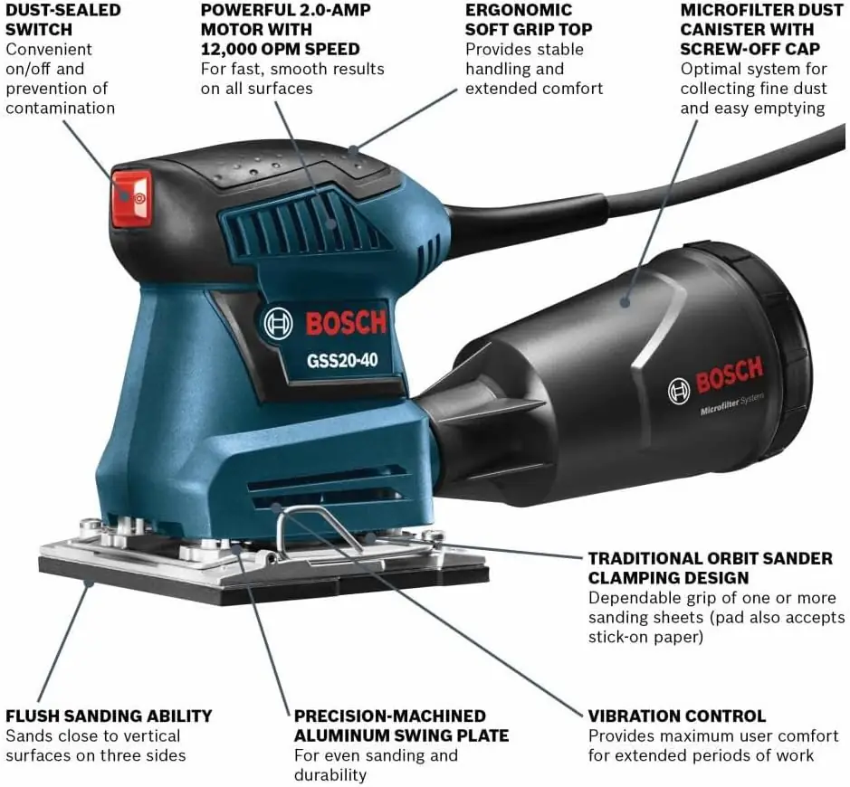 BOSCH GSS20-40 Orbital Sander