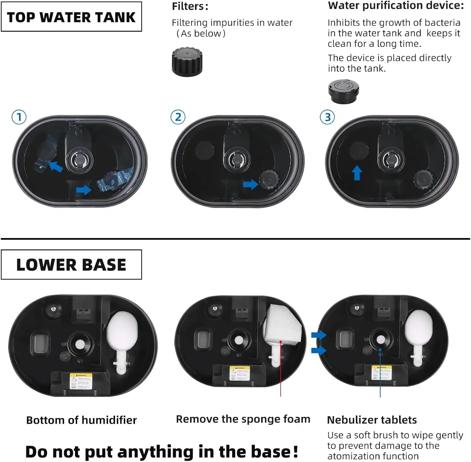 Coolfiqu 6L Warm & Cool Mist Humidifiers for Bedroom