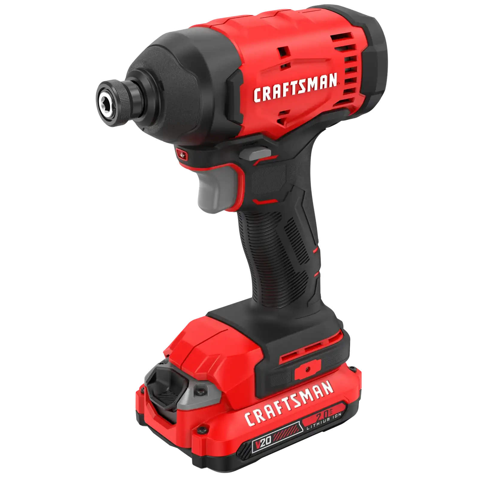 CRAFTSMAN Cordless 1/4 Impact Driver with 2 Ah Lithium Ion Battery