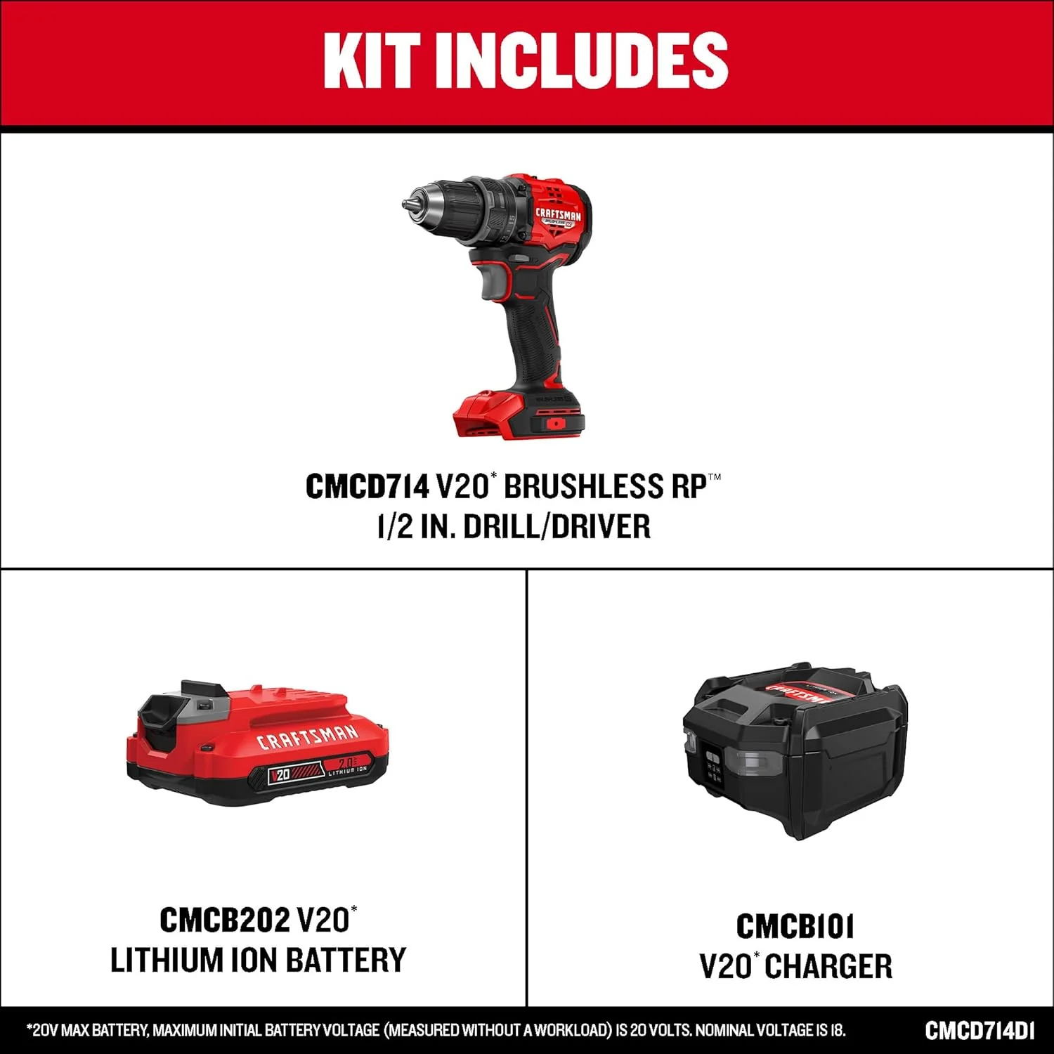 CRAFTSMAN V20 BRUSHLESS RP Drill Driver