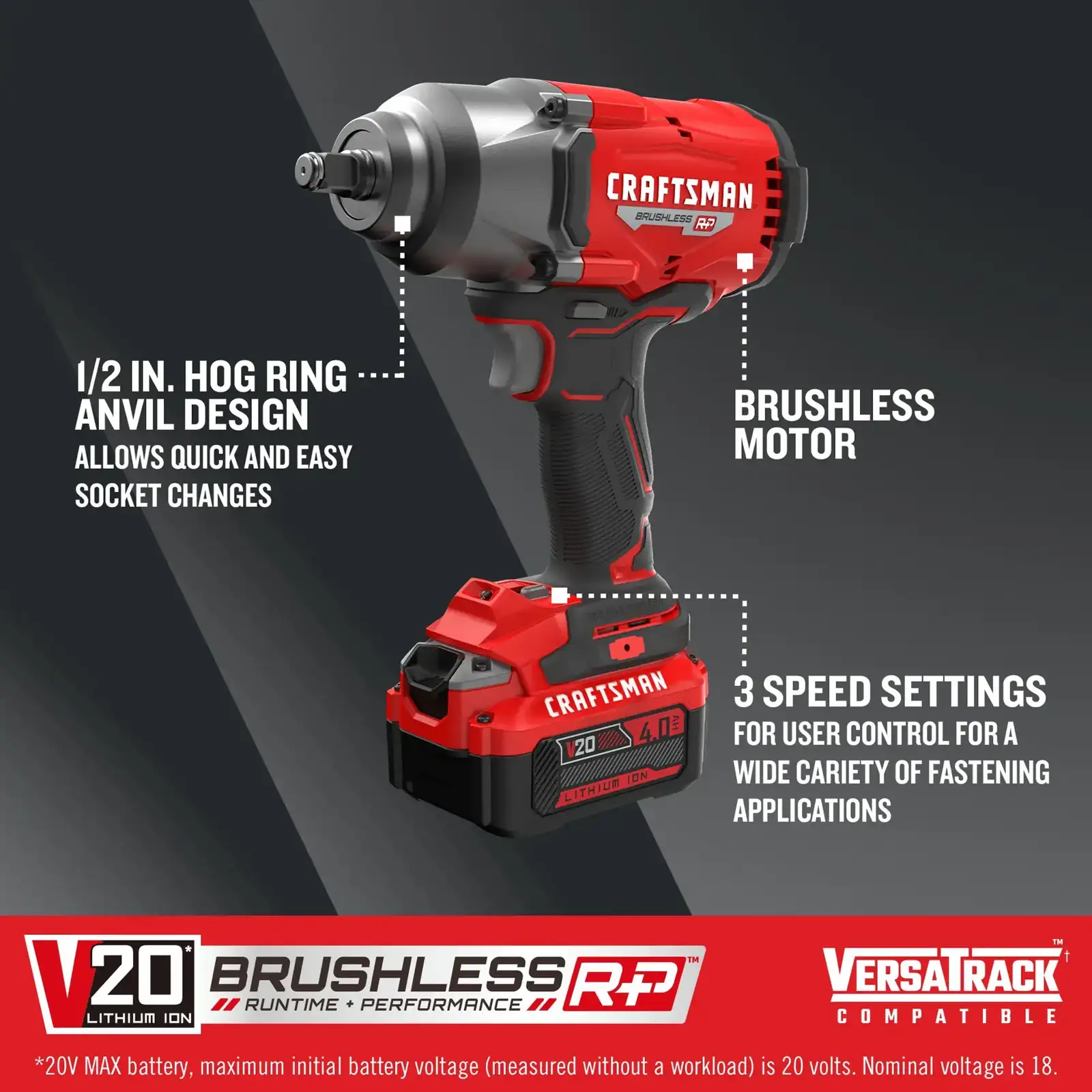 CRAFTSMAN V20 RP Cordless Impact Wrench