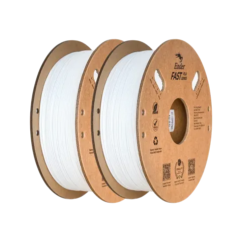 Creality Ender Fast 1.75mm PLA 3D Printing Filament Pack 2KG - White+White