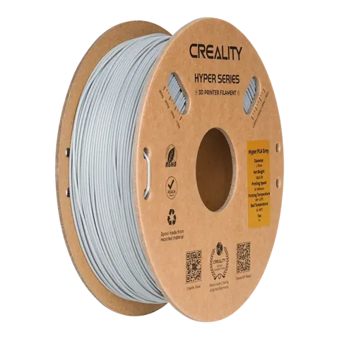 Creality Hyper 1.75mm PLA 3D Printing Filament 1kg - Gray