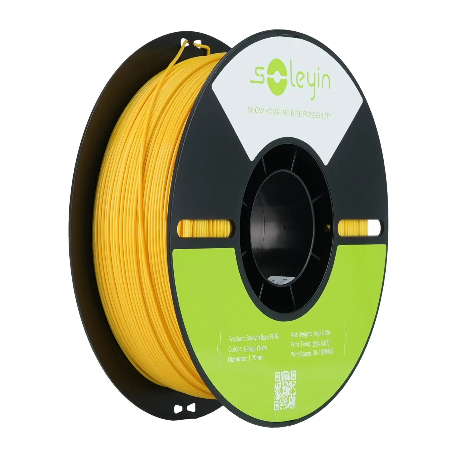 Creality Soleyin Basic PETG 3D Printing Filament 1kg - Ginkgo Yellow
