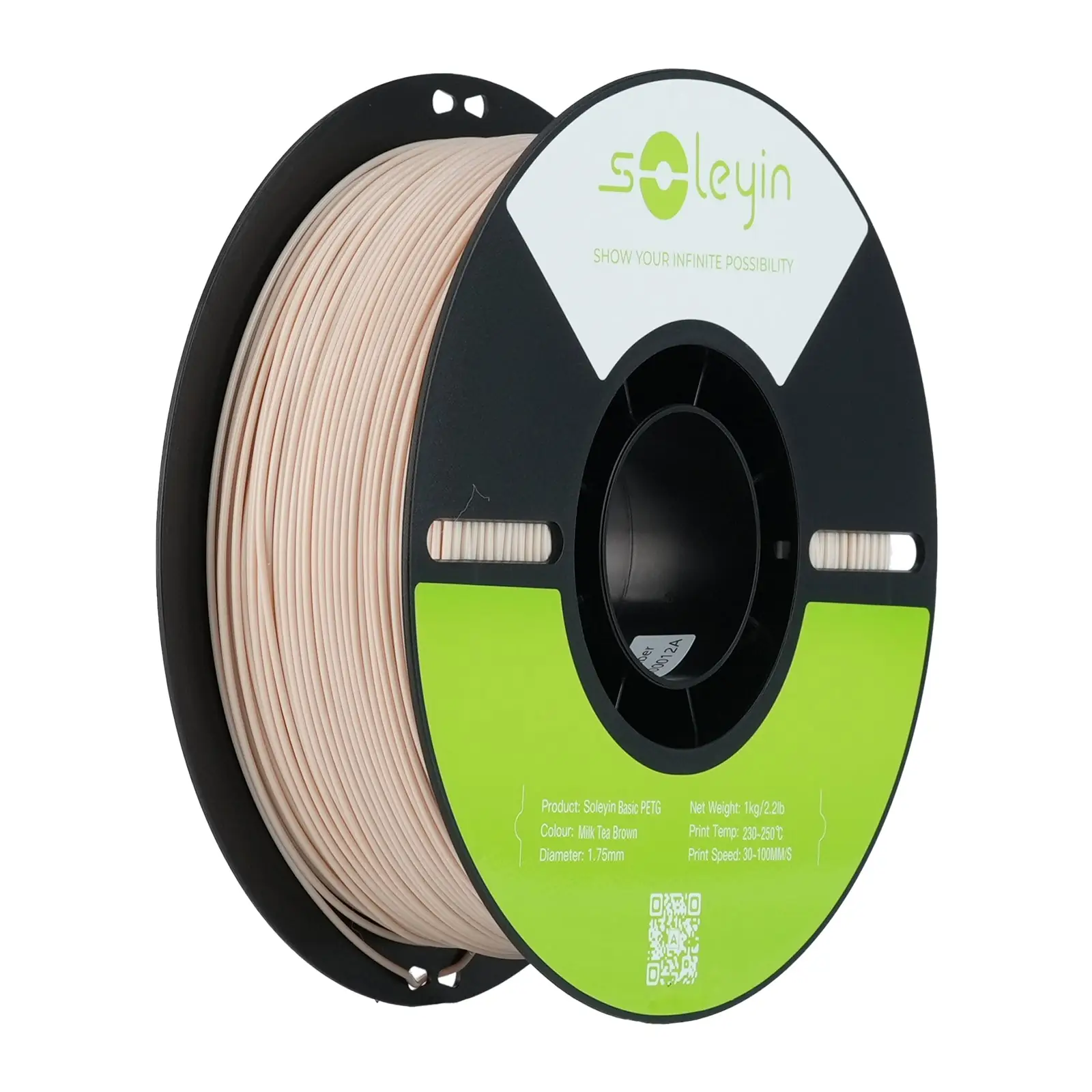 Creality Soleyin Basic PETG 3D Printing Filament 1kg - Milk Tea Brown