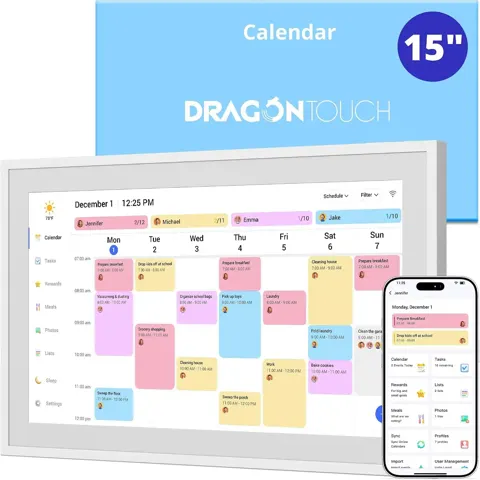 Dragon Touch 15.6" Digital Calendar & Chore Chart