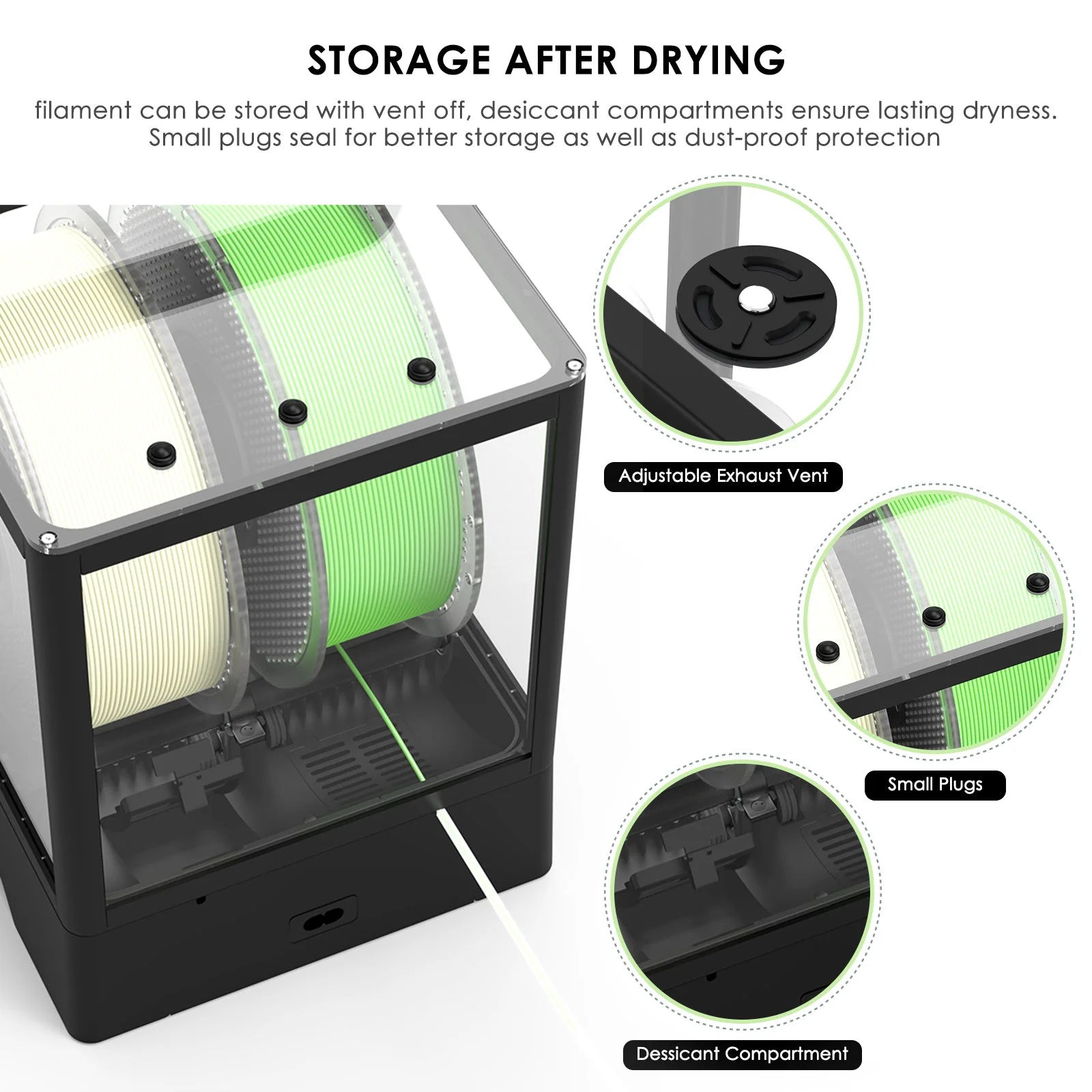 EIBOS 【EIBOS Official 】 3D Printer Filament Dryer Box ...