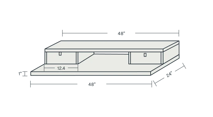 FLEXISPOT Standing Desk with Drawer 48 x 24 Inch Electric