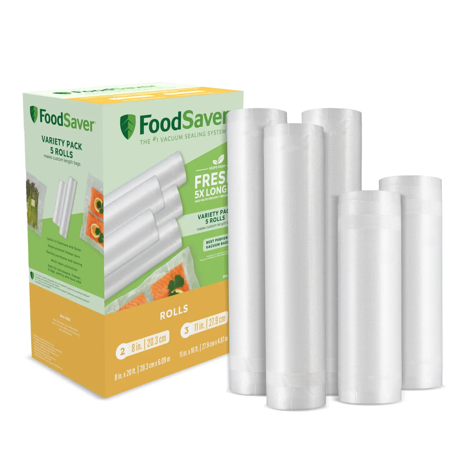 FoodSaver Custom Length Vacuum Sealer Bags Multipack