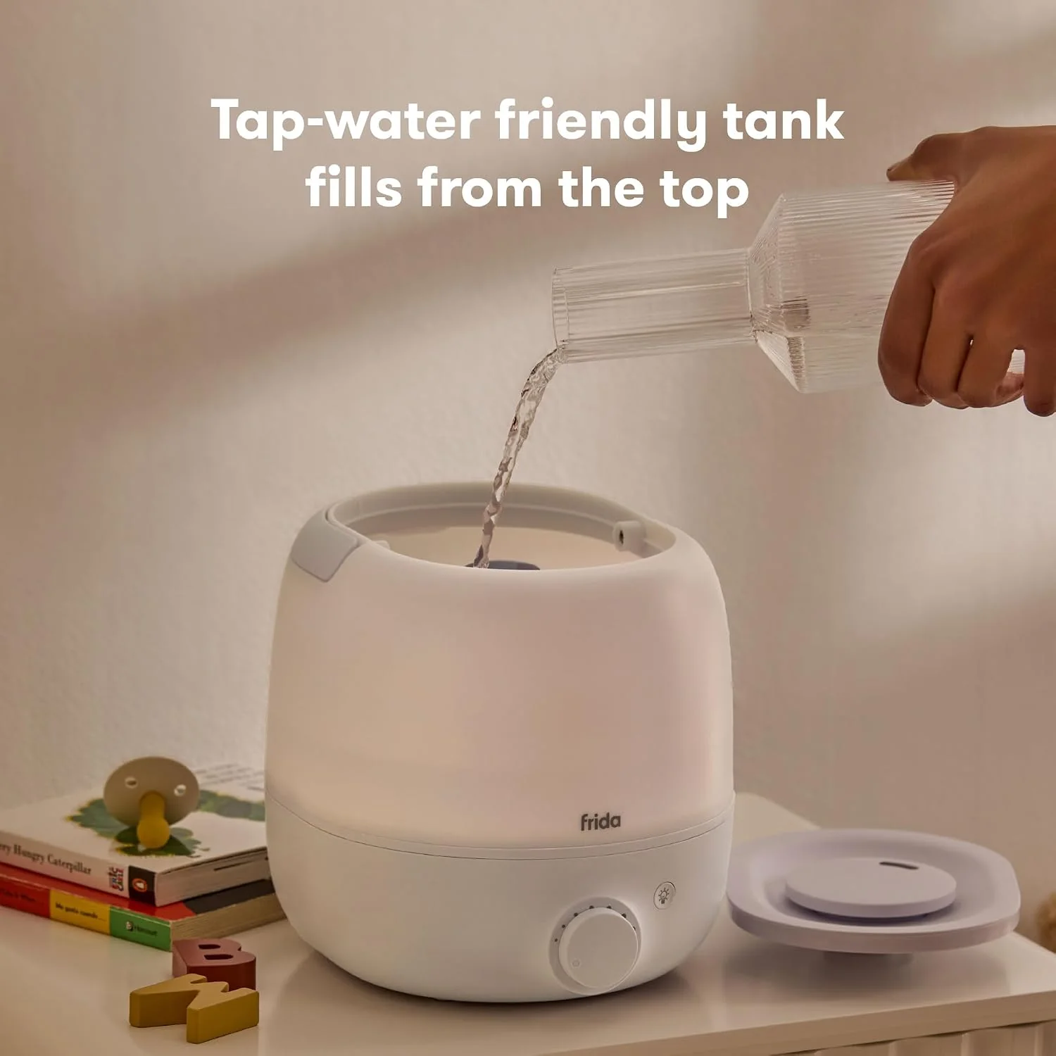 Frida 3-in-1 Cool Mist Humidifier for Large Rooms & Bedroom