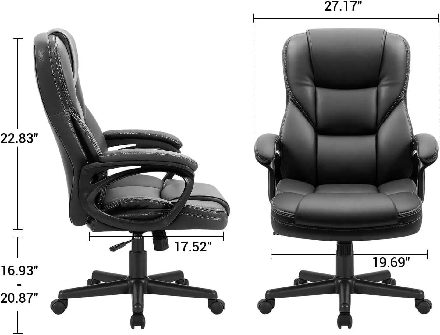 Furmax Office Executive Chair High Back Adjustable Managerial Home Desk Chair