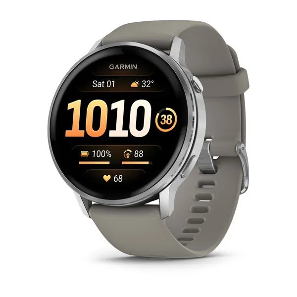 Garmin Venu 4 (Silver Gray Silicone, 45mm)