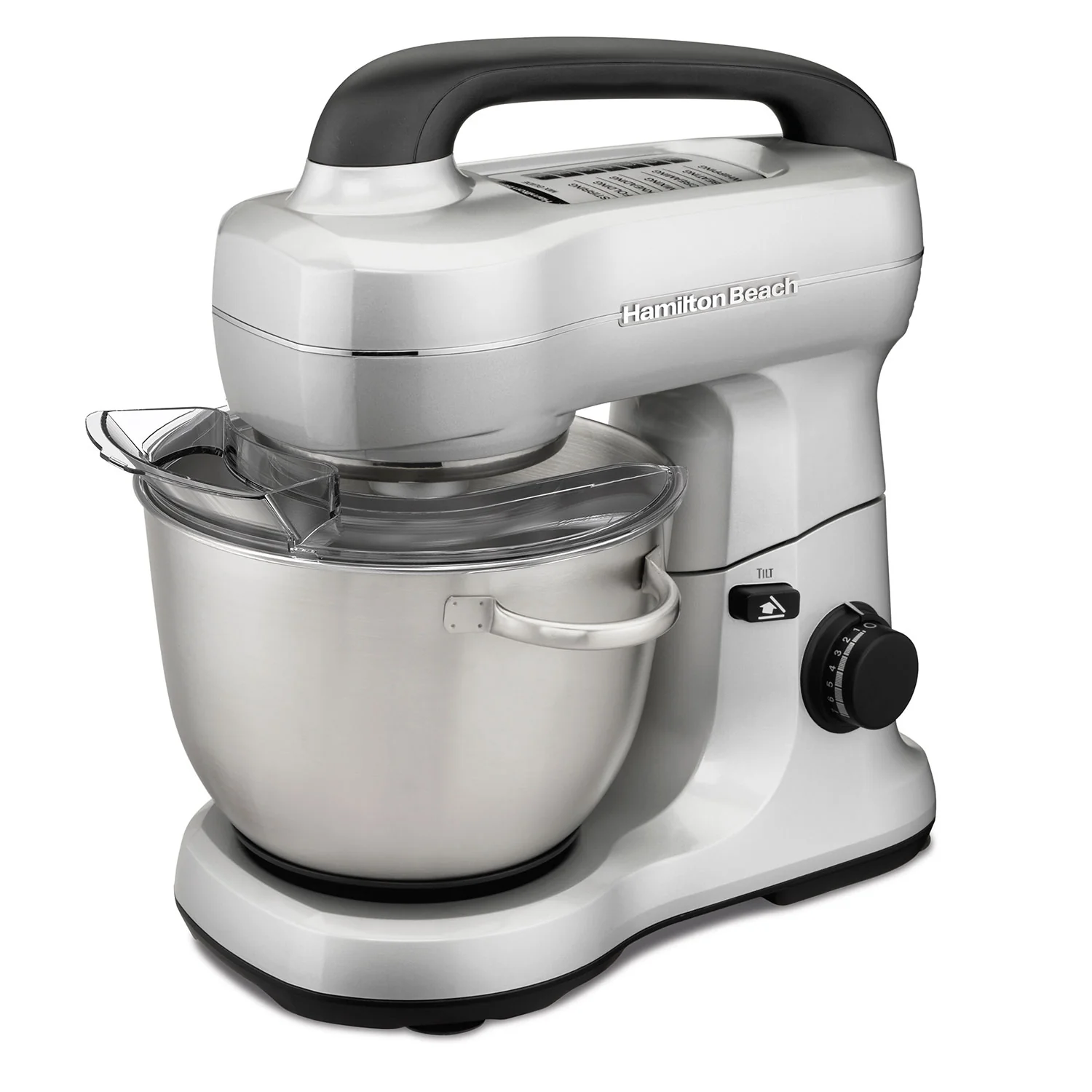Hamilton Beach 7-Speed Stand Mixer, 4 Quart, Silver (63392)