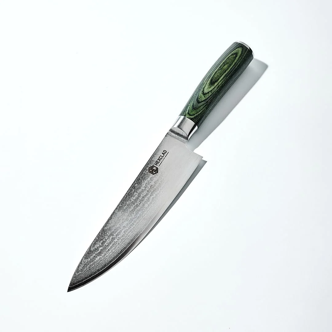 HexClad 8" Japanese Damascus Stainless Steel Chef Knife