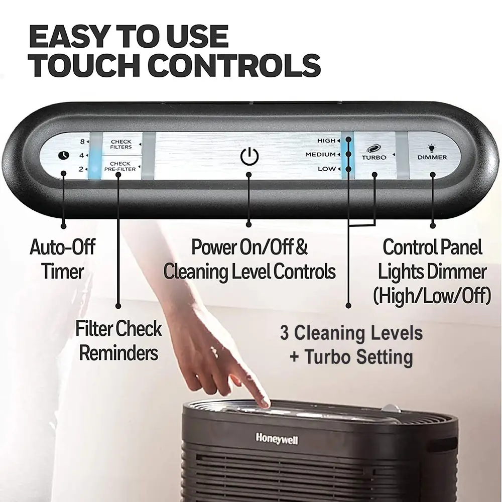 Honeywell HPA300 True HEPA Air Purifier (Allergen Plus, Black)