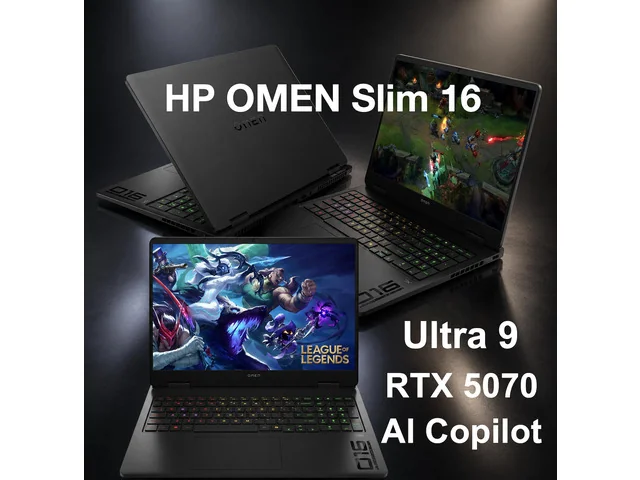 HP OMEN 16 Slim (Core Ultra 9 285H, 32GB, 2TB, RTX 5070)