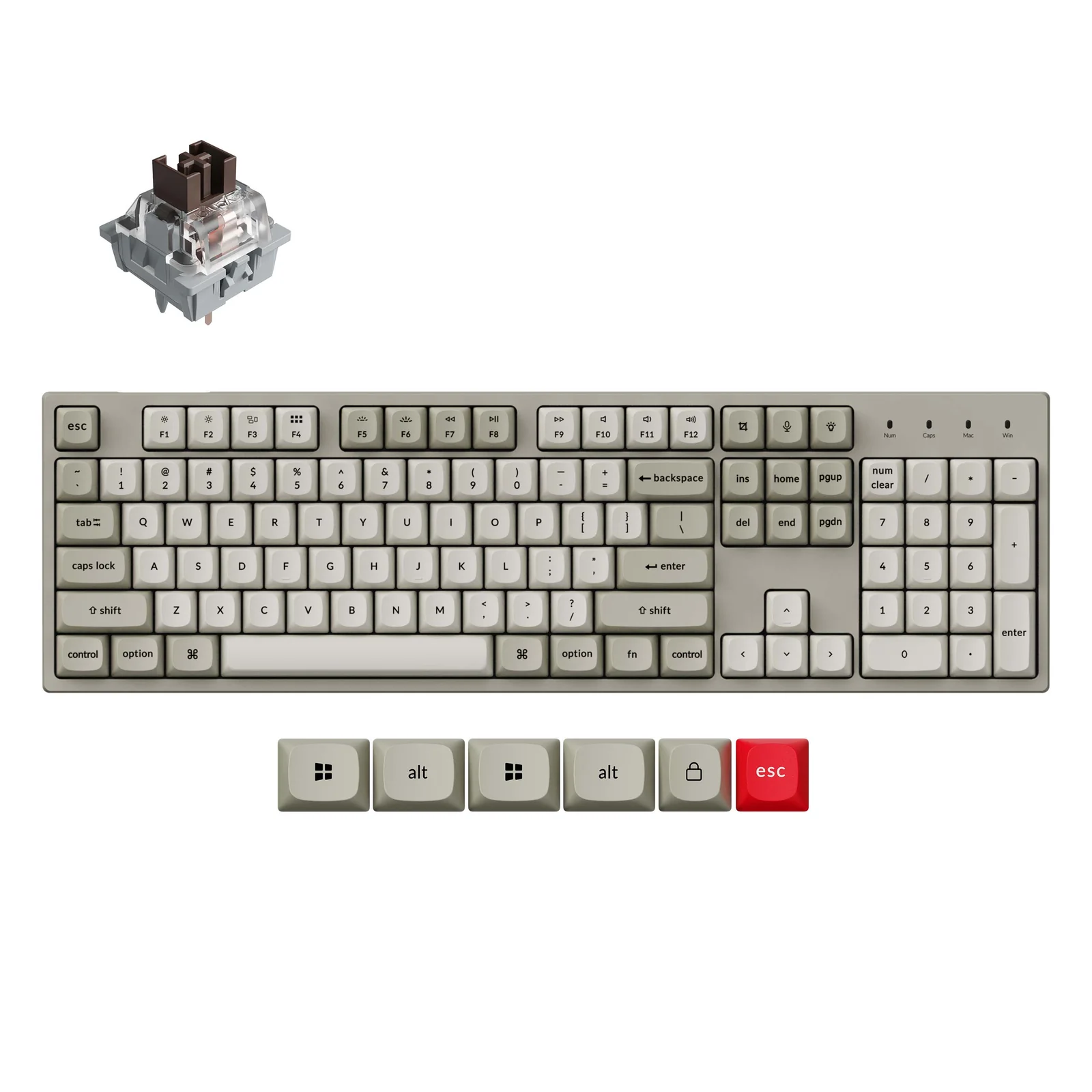 Keychron C2 Full Size Wired Mechanical Keyboard