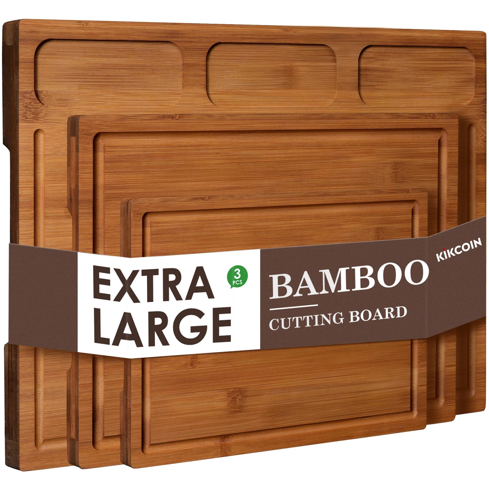 Kikcoin Extra Large Bamboo Cutting Board