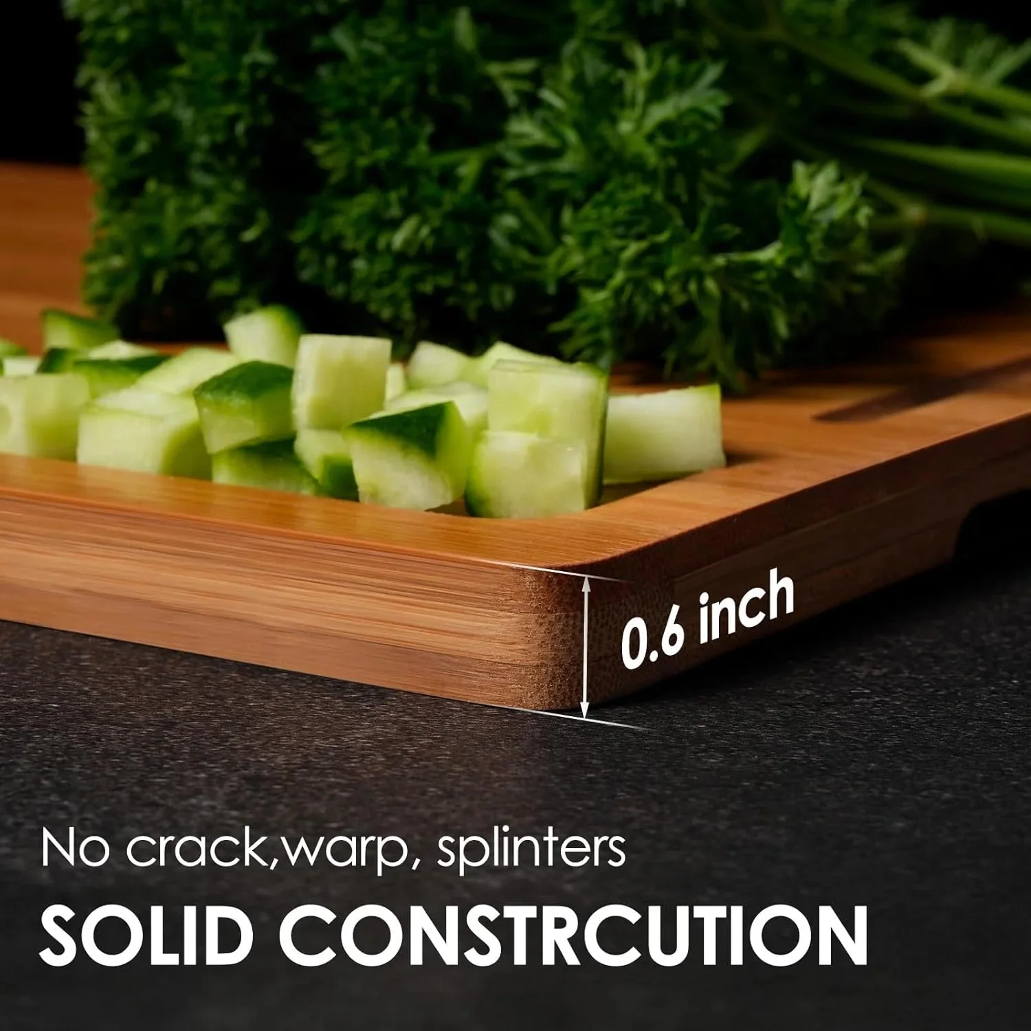Kikcoin Extra Large Bamboo Cutting Board