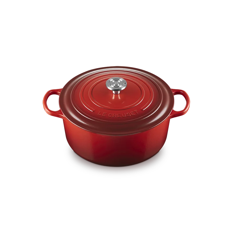 Le Creuset Enameled Cast Iron Round Dutch Oven, 9 qt., Cerise