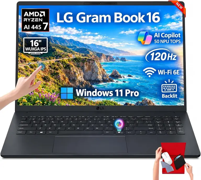 LG Gram Book 16 Touchscreen Laptop
