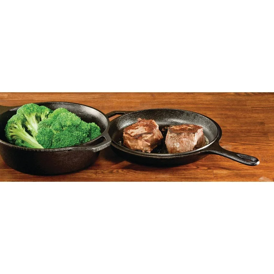 Lodge LCC3 Cast Iron Combo Cooker, Pre-Seasoned