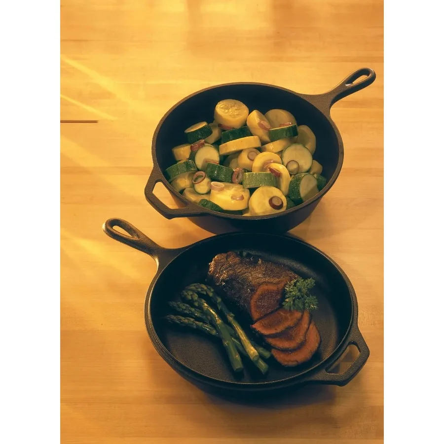 Lodge LCC3 Cast Iron Combo Cooker, Pre-Seasoned