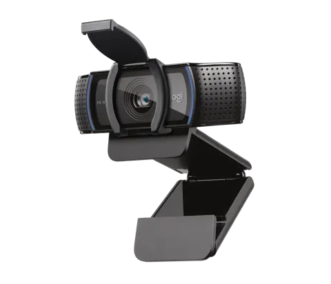 Logitech C920s PRO HD 1080p webcam with privacy shutter and dual mics