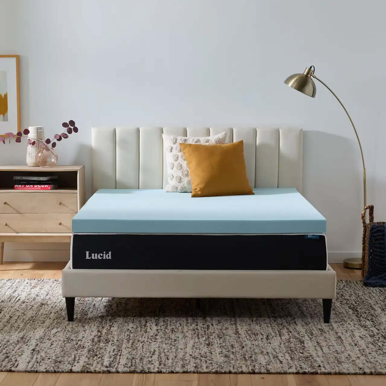 Lucid 3 Inch Gel Memory Foam Topper