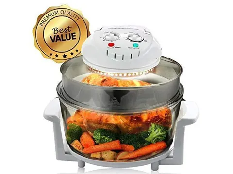 Megachef 930111879M Multipurpose Halogen Oven Air fryer in White
