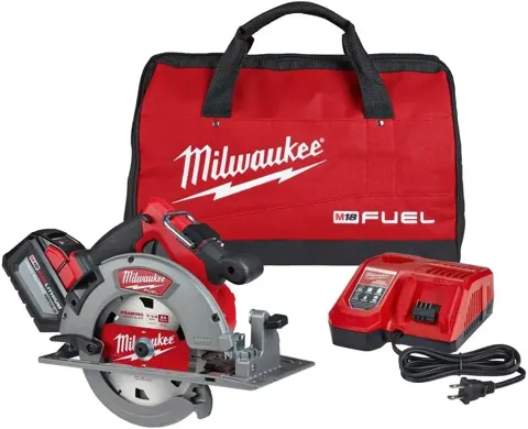Milwaukee M18 FUEL 18-Volt Lithium-Ion Brushless Cordless 7-1/4 in. Circular Saw Kit with (1) 12.0Ah Battery