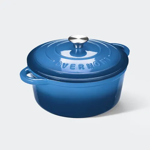 Overmont Enameled Cast Iron Dutch Oven