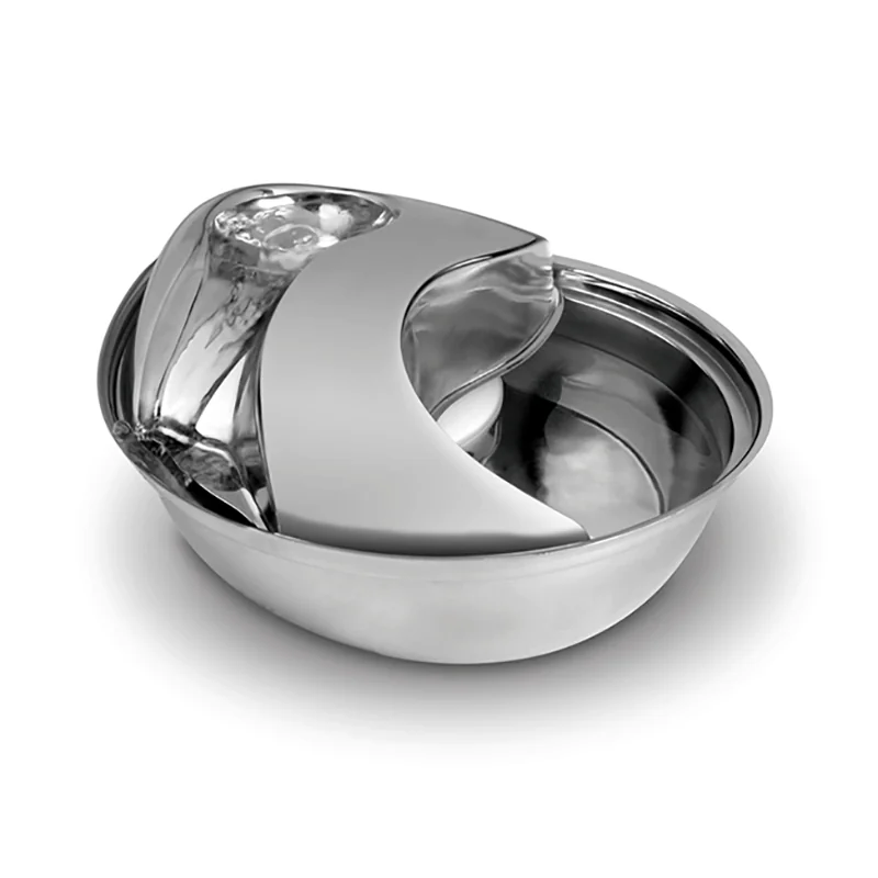 Pioneer Pet Raindrop Premium Stainless Steel Drinking Fountain 60oz