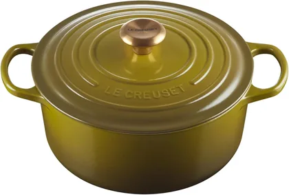 Le Creuset Enameled Cast Iron Round Dutch Oven, 5.5 qt., Olive