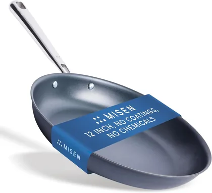 Misen Carbon Nonstick Skillet Nitrided Carbon Steel