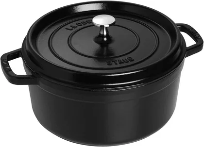 Staub Round Dutch Oven 4-Quart Matte Black