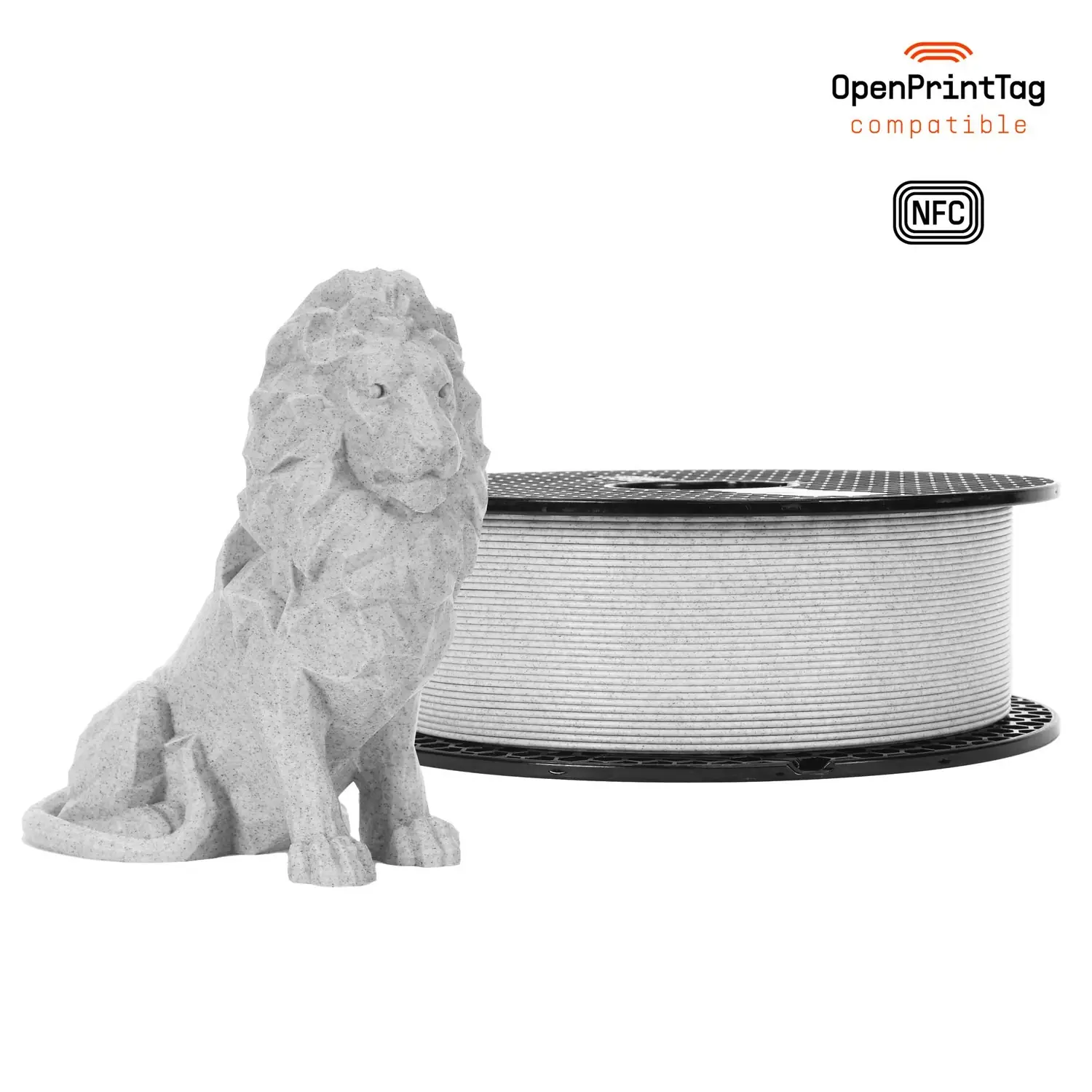 Prusament Premium PLA Marble Grey 1.75mm 1kg
