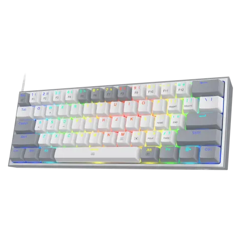 Redragon FIZZ K617 60% Mechanical Keyboard (White & Grey)