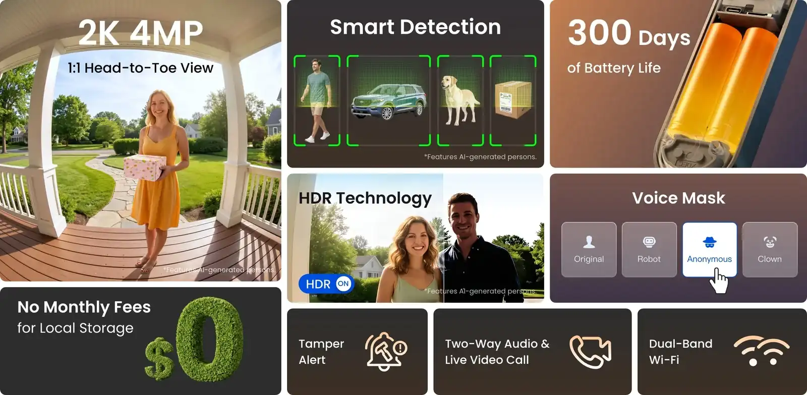 Reolink Battery Video Doorbell (2nd Gen)