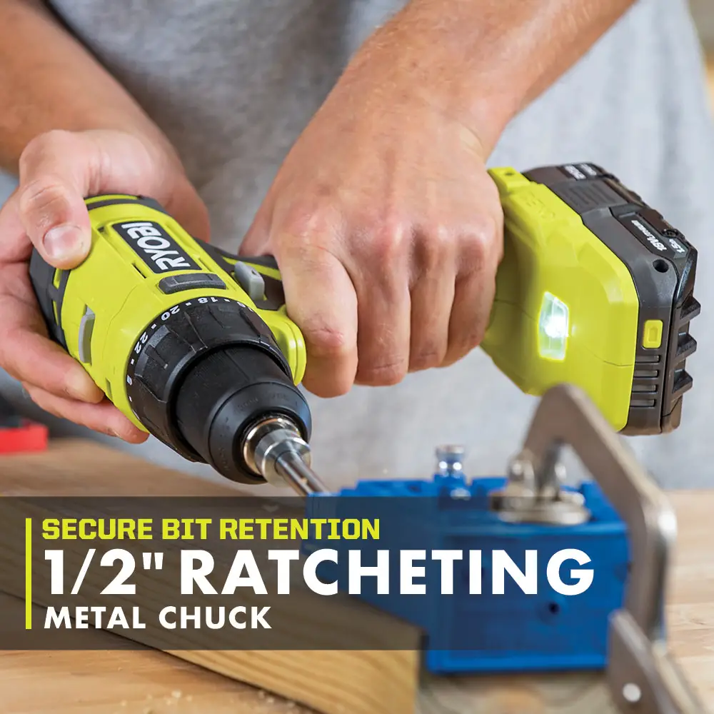 Ryobi ONE+ 18V Cordless 1/2 in. Drill/Driver (PCL206B, bare tool)