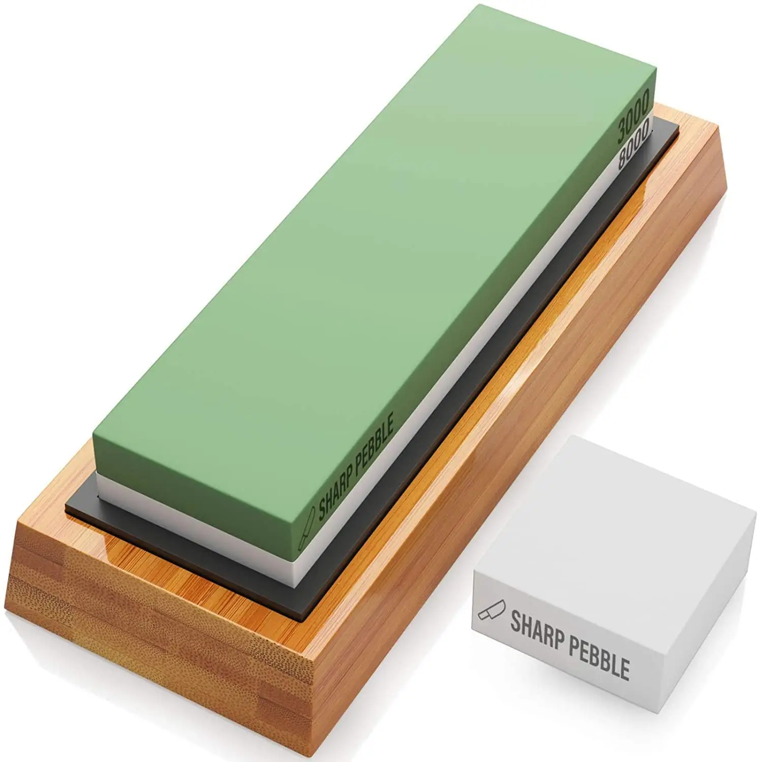 Sharp Pebble Whetstone Sharpening Stone 3000/8000