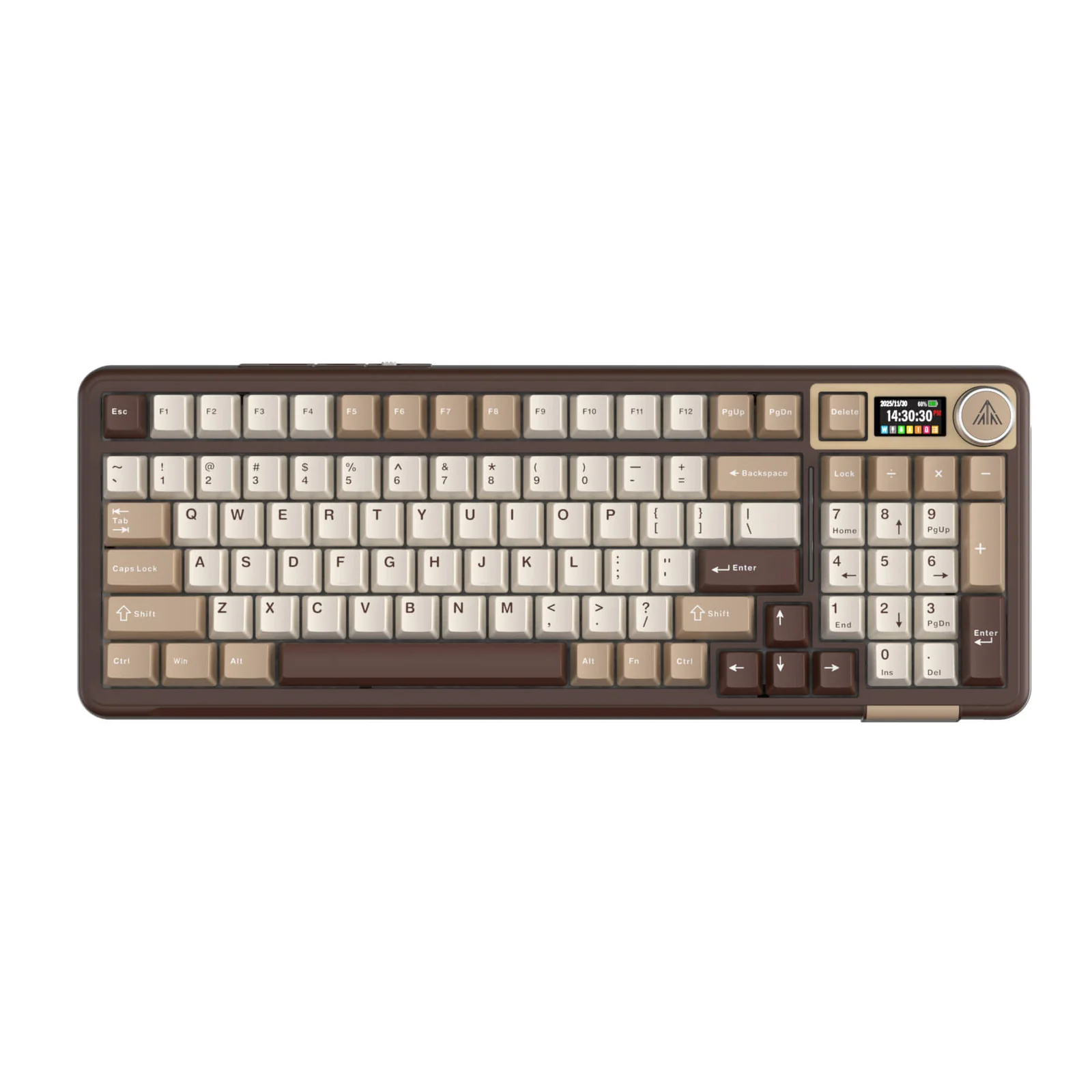 SOLAKAKA A99 Pro Mechanical Keyboard with LCD Screen & Metal Knob