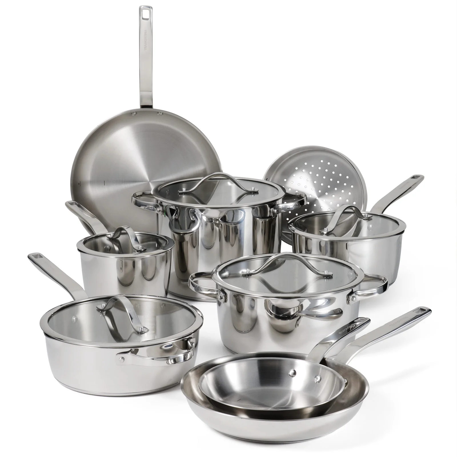 Tramontina Tempo Tri-Ply Base Stainless Steel 14-Piece Set